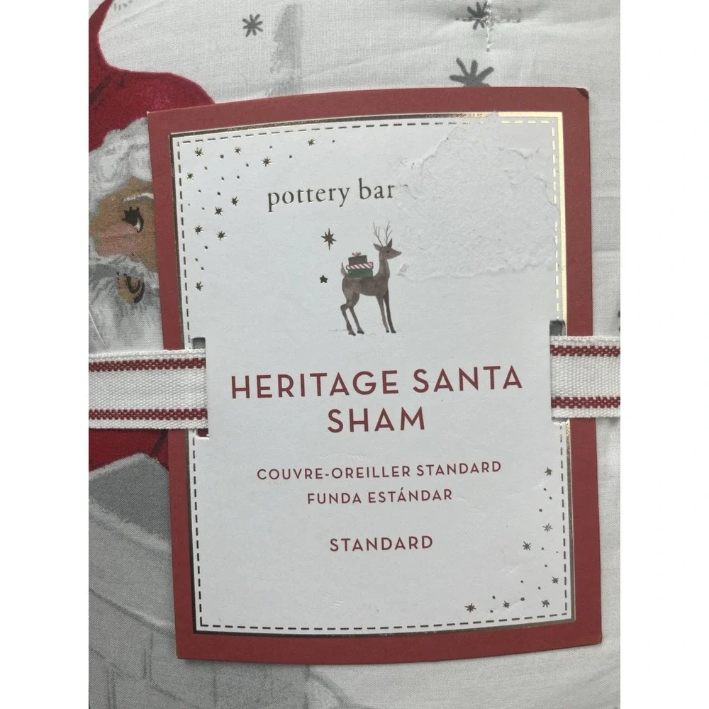 Pottery Barn Kids Heritage Santa Standard Size Pillow Sham‎ 20